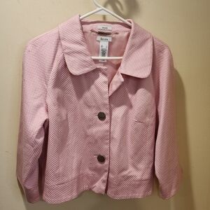 LIZ & CO. pink Short Vintage Vibes Blazer size L